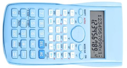 Calculatrice Scientifique, 12 Chiffres, 240 Fonctions, Calculatrice Multifonction, Fournitures Scolaires Graphiques avec Couverture Rigide Coulissante pour étudiants, Enseignants