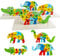 4 Stück 3D Kinder Holzpuzzle, Holzspielzeug ab 1 2 3 Jahren, Steckpuzzle Holz Montessori Spielzeug für Baby, Kleinkind Lernspielzeug, Geschenk für 1 2 3 jährige Jungen und Mädchen (Tier)