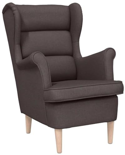 vidaXL Sessel Dunkelbraun 74x84x100 cm Stoff