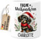 Tassenliebling® Dackel Tasse personalisiert - Kindertasse mit Namen - Frohe Weihnachten - Hunde Geschenke - Weihnachtstasse - Personalisierte Geschenke Kinder - Kinderbecher aus Keramik 330ml