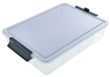 Snacklebox Build-a-Board de Farberware con tapa de plástico para tabla de cortar con cierre, almacenamiento portátil para embutidos con 7 compartimentos, 32 cm