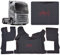 Auto Auto LKW Fahrerkabine Set kompatibel mit VOLVO FH4 FH5 FH Aero (Schwarz, roter Näht)
