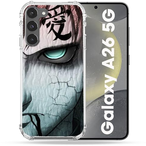 Cokitec Verstärkte Schutzhülle für Samsung Galaxy A26 5G, Manga Naruto Gaara