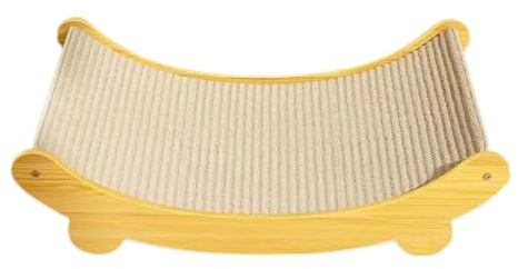 Cat Hammock Chair - Cat Scratching Pad | Wear Resistant Sisal Scratcher | Sisal Seat Bed | Curved Shape Scratching Board | Lounging Raised Pet For Small Medium Kitty And Pets