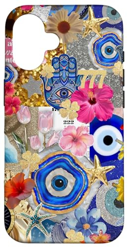 Evil Eyes Collage Protection Summer Case for iPhone 16