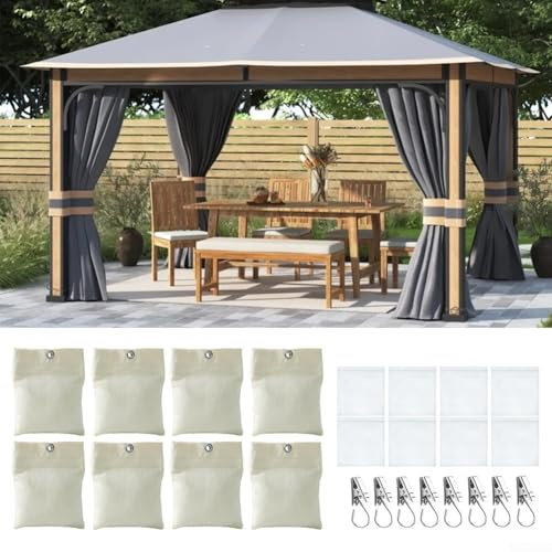 8 Stück Pavillon & Zelt Sandsack Gewichte, Outdoor Vorhang Sandsack Beschwerte Taschen für Baldachin, Zelt, Sonnenschirm, Trampoline