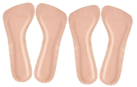 KOCKSHION 2paare Dreiviertel-einlegesohlen für Damen High Heels Selbstklebende Sandaleneinlagen Transparente Fußpolster mit Fußgewölbeunterstützung Schuhgeeignete Einlagen für Komfort