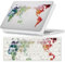 FFBOFFC Hülle Kompatibel mit MacBook Air 13,6 Zoll 2025 2024 2023 2022 Freisetzung A2681 A3113 A3240 mit Liquid Retina Display, Plastik Hartschale Schutzhülle Cover & Tastaturschutz, Weltkarte