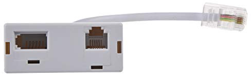 Oiqippnbv Adaptateur telephonique d'un Prise RJ45 vers Deux Prises RJ11 et BT