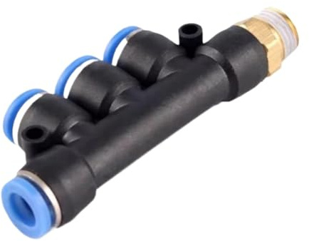 10/20PCS Gewinde Fünf-Wege-Schnellkupplung Tracheal Pneumatische Armaturen PKB4-M5 PKB4-01 PKB6-01 PKB8-01 PKB10-01 PKB12-01(Pkb6-02 20PCS)