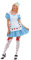 Smiffys Costume de cartes, Bleu, avec robe