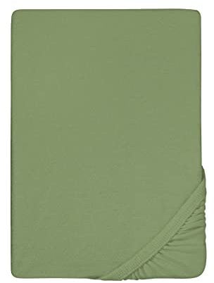 biberna Frottee-Stretch-Spannbetttuch 0012344 fichte 1x 180x200 cm - 200x200 cm