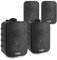 4x Black Weatherproof 100V Line Speakers 240W