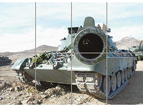 Doppelganger33 LTD Tank Army Military Vehicle Weapon XL Giant Panel Poster Art Print (8 Sections)