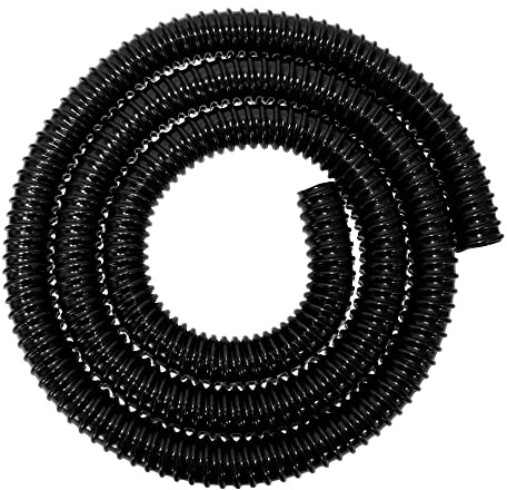Garden Pond Black Flexible Corrugated 25mm Aquatic Pipe for Pumps,Filters,Waterfalls and Fountain Pools (1,2,3,4,5,10,15,20,30m) (3M)