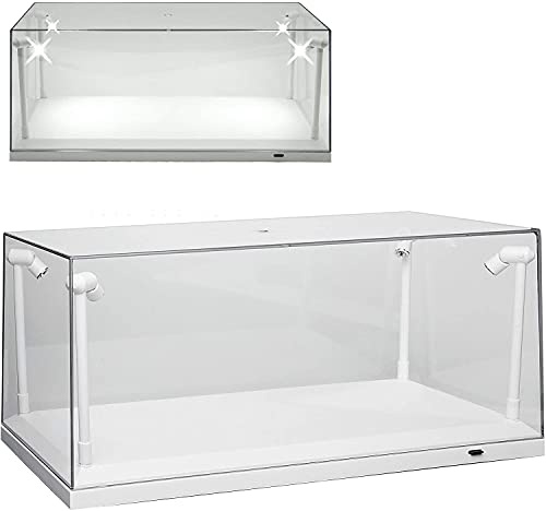 Triple 9 Display Case with LED Lights White Base T9-189921 New 1:18 Scale