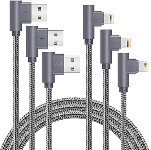 APFEN 3Pack 6FT 90 Degree iPhone Charging Cable for iPhone 14