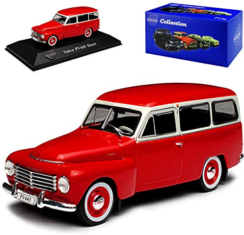 Atlas Volvo PV445 Duett Kombi Rot 1/43 Modell Auto