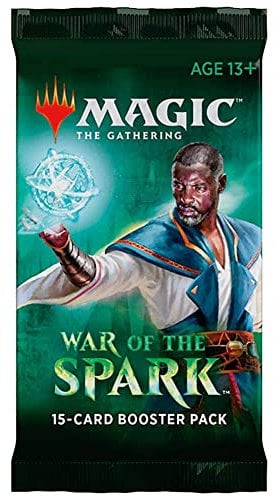 Magic The Gathering MTG BD-EN War of The Spark Booster-Pack, Mehrfarbig