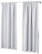 Laneetal 2er Set Gardinen, Verdunklungsvorhänge für Wohnzimmer Kinderzimmer, Blickdicht, Kräusebänder für Schiene, 250 g/m², kälteschutz lichtdicht, Weiß