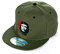 Redbridge Unisex Red Bridge Logo Cap Fitted oder Snapback Basecap Che Guevara Signature Bestickt Olive - Fitted One Size