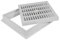 ThehomeuseChiusino pozzetto plastica telaio e coperchio griglia PVC raccolta acqua 45x45cm