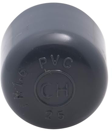 Jardibric - Raccord PVC Pression Bouchon Ø25 mm - Solution Pratique pour une Étanchéité et une Installation Robuste de Vos Systèmes de Plomberie.
