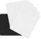 Fayme Lot de 10 tapis de souris vides pour sublimation, transfert, presse, impression artisanale, Noir et blanc, (310212)