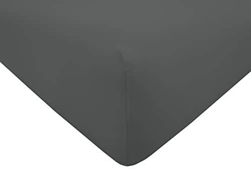 Dukal | Bezug für Massageliegen | 75-80 x 195-200 cm | aus hochwertigem DOPPEL-Jersey | 100% Baumwolle | Farbe: anthrazit