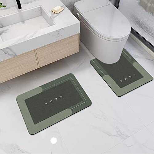 YeahBoom Super Absorbierende Bodenmatte,Schmutzabweisend Bodenmatte Für Bad,Memory-Schaum-Badematten-Set,Mikrofaser Badematte,Duschmatte rutschfest,rutschfeste Mikrofaser Badematten