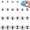 DICOSMETIC 120Pcs 4 Sizes Memory Wire End Caps Stainless Steel Cord End Caps Round Half Drilled Beads Ball Shape Cord Terminators for Earrings Necklace Bracelet Jewelry Making DIY Crafts, Hole: 2mm