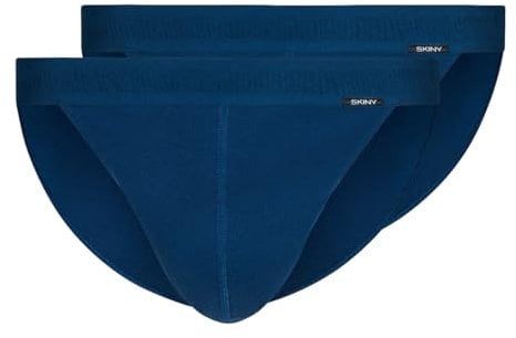 Skiny Herren Tanga Cotton Retro G-String, Navy (080691), S (2er Pack)