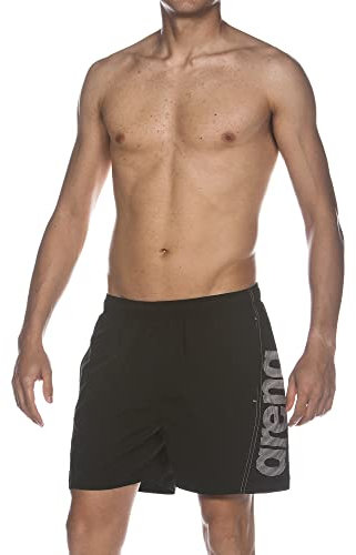 Arena Fundamentals Logo Boxer R Costume Uomo Mare e Piscina, Costume da Bagno in Morbido Tessuto Riciclato ad Asciugatura Rapida, Boxer Mare con Slip Interno in Mesh