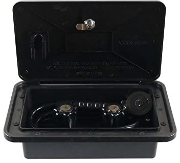 Riloer Kit doccia esterno per camper, rimorchi e così via. Nero