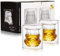 JUSSES Whisky Gläser,Bleifrei Kristall Tumbler,Geschenke für Männer,Whisky Geschenkset für Männer, Papa, Whisky Tumbler Glas für Scotch, Cocktail