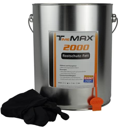 ADVANTUSE TimeMAX Hohlraumversiegelung Rostschutz Korrosionsschutz Sets - (2000er Fett 5L Gebinde mit Zubehör)