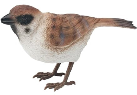 Sharplace Simulation Vogel Figuren Spielzeug Vogel Figuren DIY Handwerk Miniatur Vögel Dekor Tier Figuren für Home Desktop Geburtstag Lieferungen, Spatz