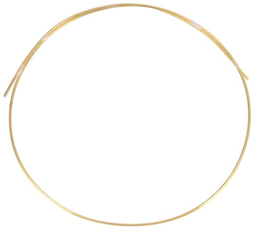 PATIKIL Half Hard Brass Wire, 12Gauge/2mm 1m/3.28ft Pure Square Craft Wire for Jewelry Making Beading Garden Plants