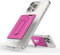 FLOLAB Magnetic Wallet for MagSafe Grip & Magnetic Wallet for iPhone 15/14/13/12: Silicone Card Holder with Secure Grip, Kickstand, Slim Design, Pocket Friendly - Hot Pink