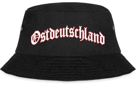 Spreadshirt Ostdeutschland Stolzer Ossi Spruch Geschenk Fischerhut, S/M (Caps), Schwarz