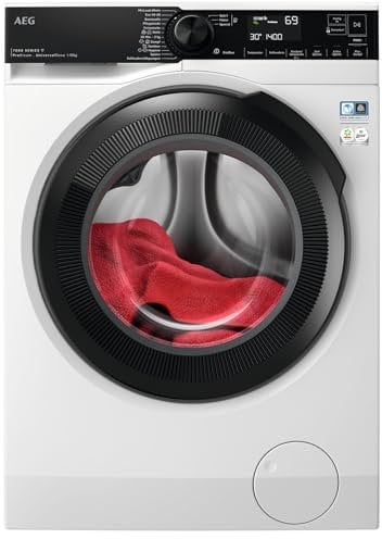 AEG Waschmaschine, Serie 7000 ProSteam: Auffrischfunktion mit Dampf statt Waschen, 10 kg, Leise, Mengenautomatik, A-40%, Energieeffizient, Wasserstopp, 1600 U/min, LR7EW75400