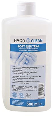 12 Stück Hygoclean Flüssigseife Soft Neutral, V: 0,5l, klar, Karton, Flüssigseife, Handseife, Handwaschseife