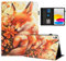 Rostsant Hülle für iPad 10.Generation 2022 10,9 Zoll PU Leder Hülle Magnetischer Ständer ipad 10.9 Wallet Tablet Schutzhülle für iPad 2022/iPad 11 (A16) 2025 Blumenfuchs