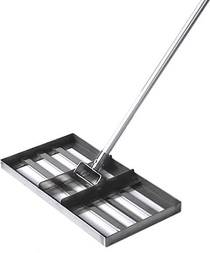 Generisch Rasennivellierrechen, Gartenrasennivellierrechen, Rasennivellierrechen mit 43-Zoll-Griff, Hochleistungs-Rasennivellierwerkzeug aus Edelstahl mit großer Kapazität, Golfausrüstung