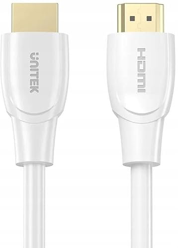 UNITEK Câble HDMI 2.0 4K 60Hz Câble Ultra Haute Vitesse Blanc 15m