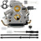 Alanmoship Carburateur 506450501 pour tronçonneuse Husqvarna 135 140 435 440 séries et JONSERED CS2240 Installation facile haute performance