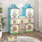 Woonisher Kinderschrank Modular mit 8 Würfeln Blau PP schuhregal platzsparend