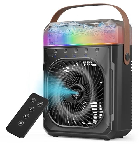 dovecina Desktop Nebelventilator,20000mAh,Akku Ventilator,1200mL Wassertank