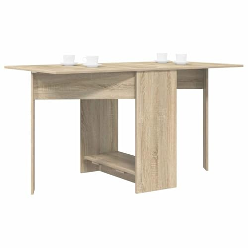 vidaXL Esstisch 138 x 70 x 73,5 cm Holzwerkstoff Sonoma-Eiche, Moderner rechteckiger Esstisch, ausziehbar, wasserfest, schickes Möbel für Wohnzimmer, Küche