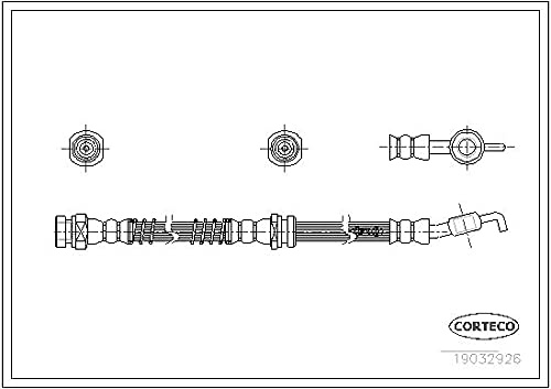 Corteco 19032926 Bremsschlauch vorne